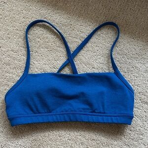 Fleo Blue Strappy Sports Bra